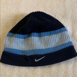 Nike Men's Blue and Gray Beanie